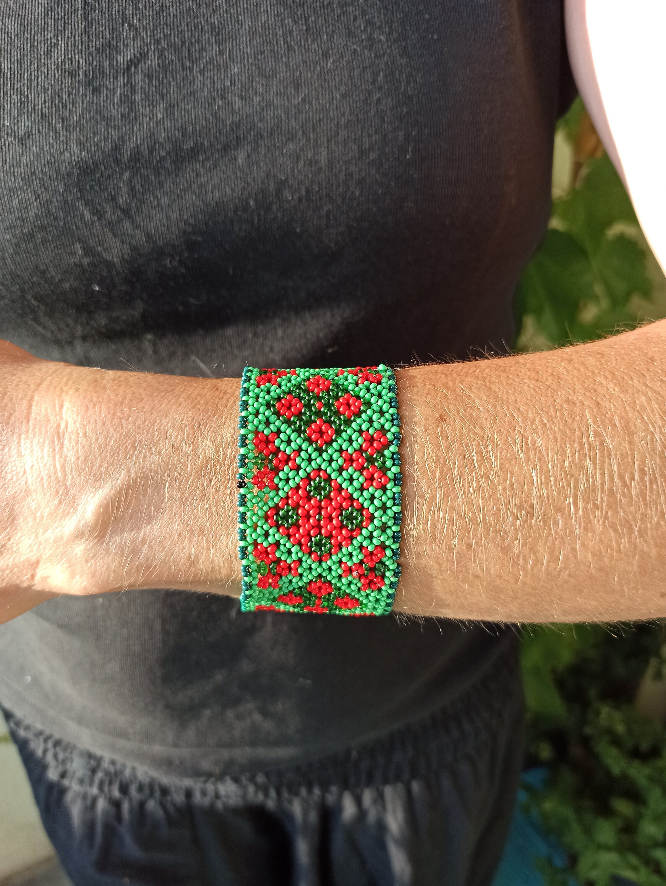 Handmade Traditional Glass Bead BRACELET Etsy UK