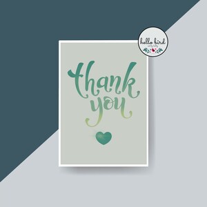 Carte postale de remerciement | Note de remerciement | Unique ou multipack disponible | Bonne publication | Ensemble de cartes postales