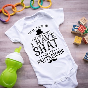 Funny Gerber Onesies Bodysuit: Tengo Shat Funny Baby / Infant Cotton Bodysuit