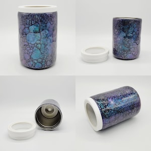 12oz Color Shift Dragon Scale Stainless Steel Can Cooler Tumbler: Unique Reptile Skin 12oz Can Tumbler
