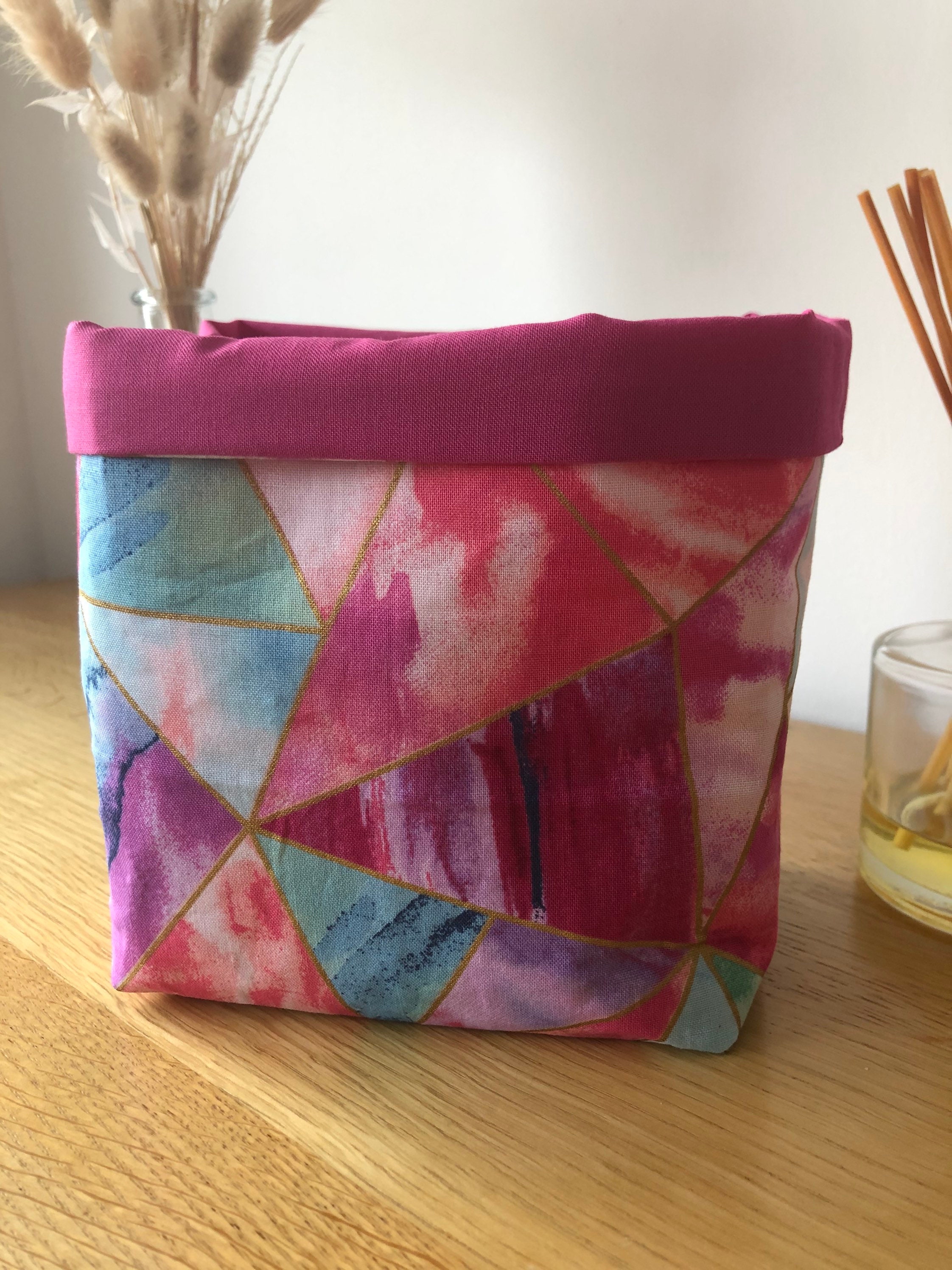 Cesta de almacenamiento de oro y colores metálicos | Etsy