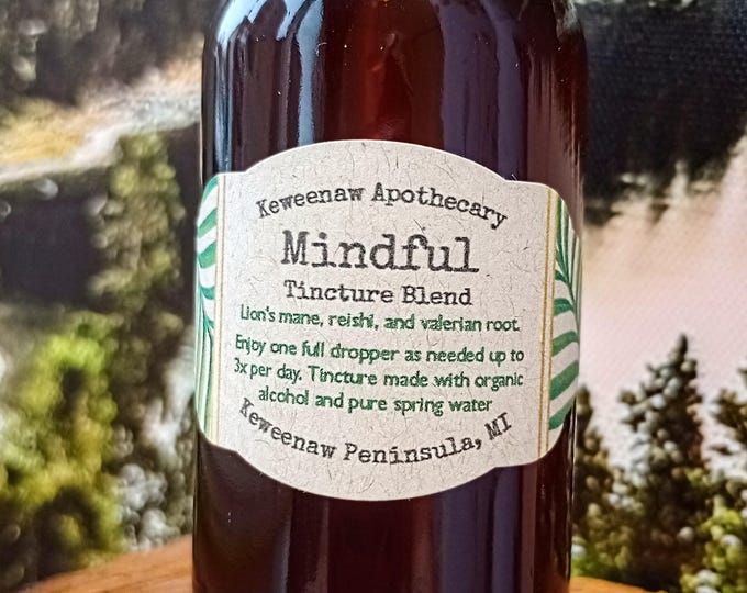 Mindful Tincture Blend, 2oz bottle with dropper