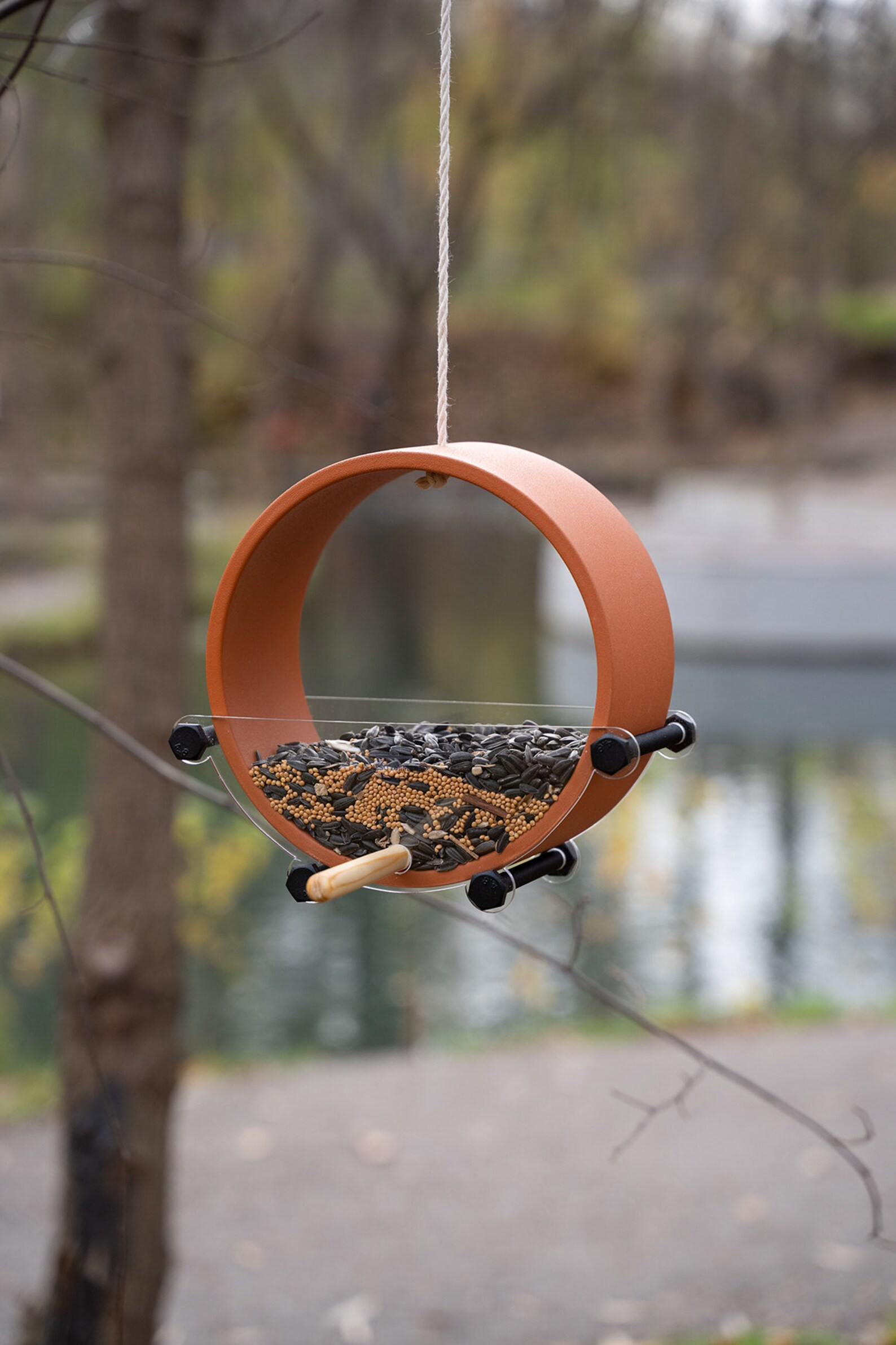 Hanging bird feeder ceramic bird feedersgarden feature 3 Etsy