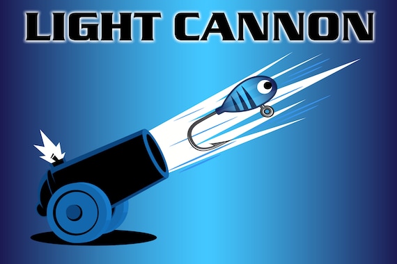 Lite Cannon HANDS FREE LED Glow in the Dark Lure Light for Ice or Night  Fishing. 