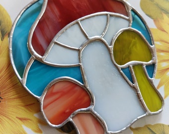 Stained Glass Mushroom Trio PDF pattern