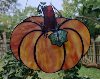 Classic Pumpkin Stained Glass PDF Pattern