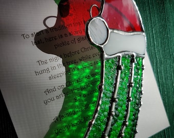 Christmas Pickle Stained Glass pattern PDF