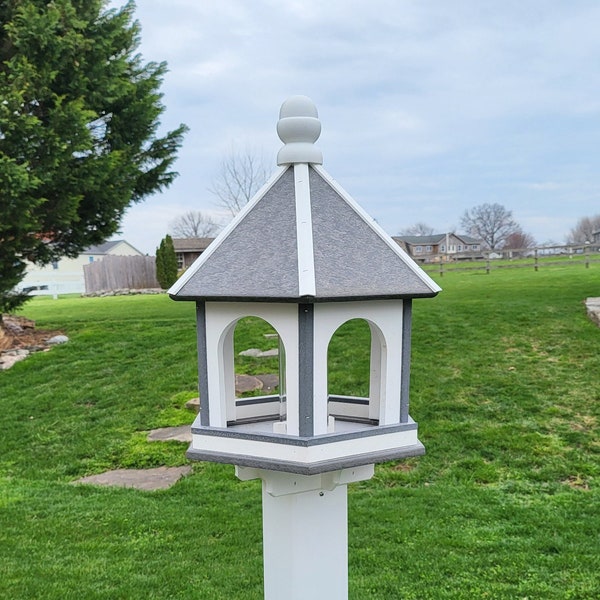 Large Pole Mounted Bird Feeder Etsy
