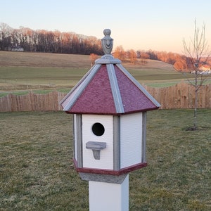 Bird House Poly Amish Made Gazebo Birdhouse 1 Nesting Compartment - Post Not Included