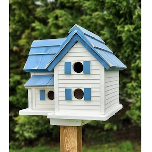 Purple Martin Bird House Amish Handmade 6 Nesting Compartments Birdhouse Outdoor