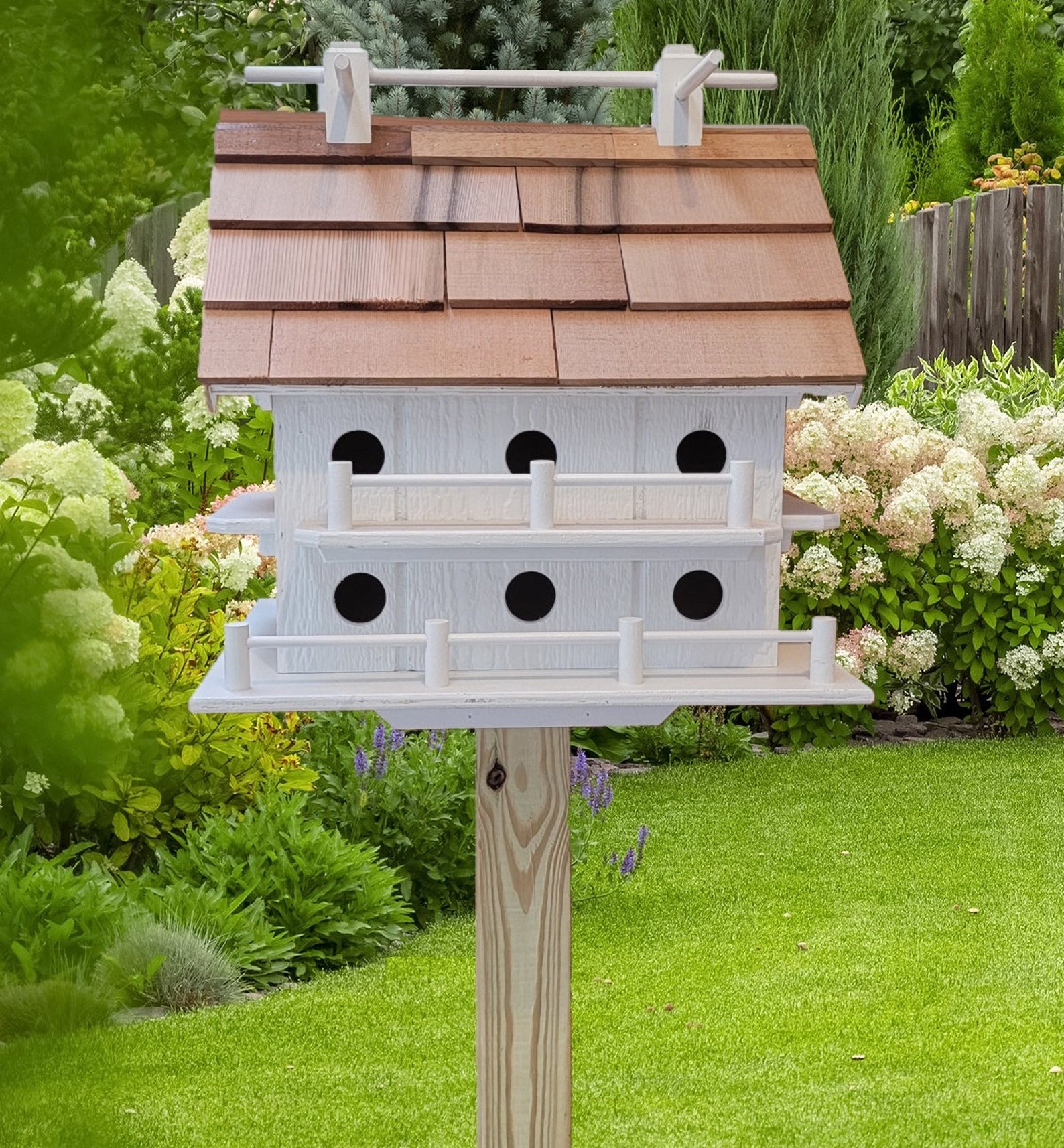 Purple Martin White Bird House Amish Handmade 14 - Etsy