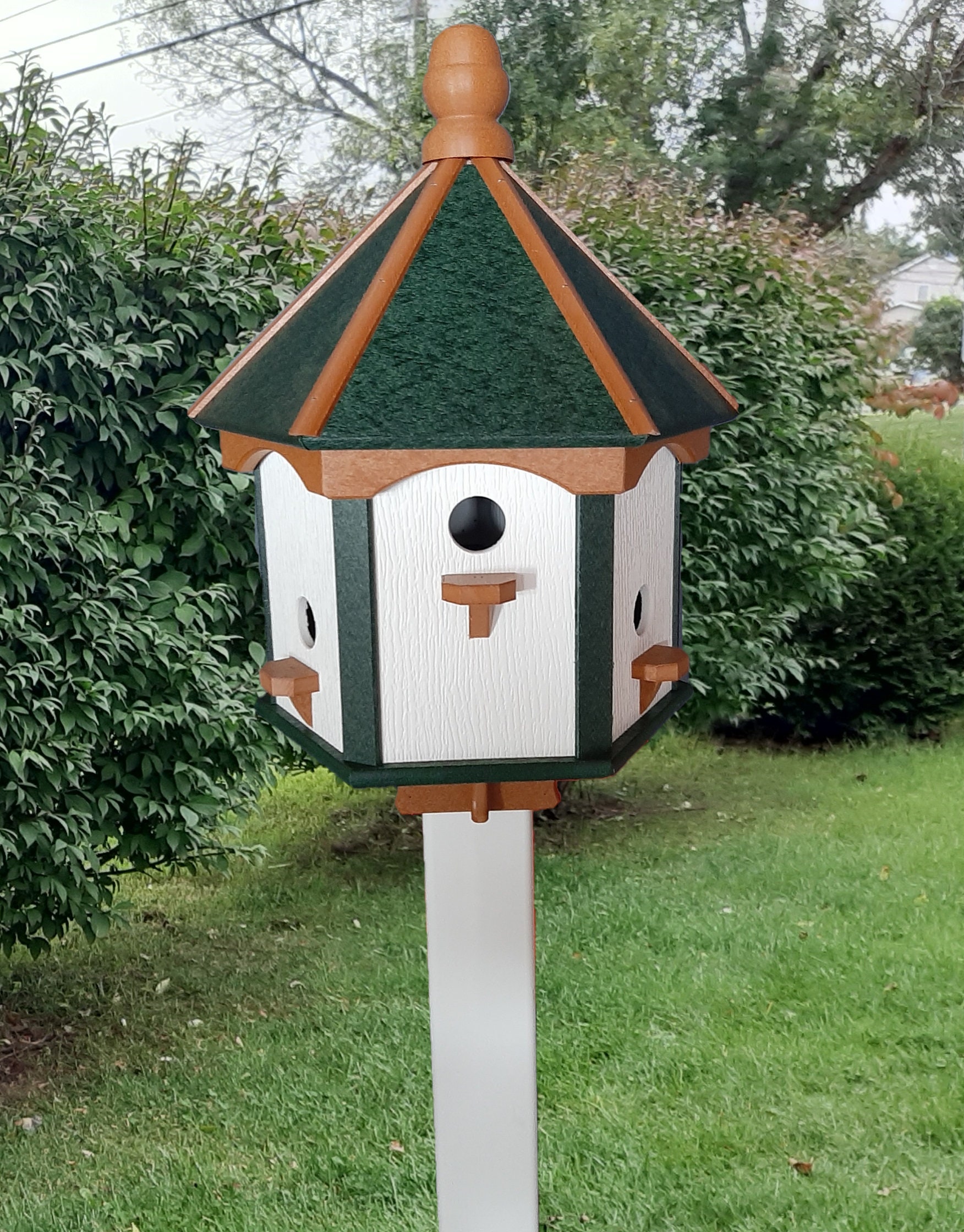 X-Large Bird House - 6 Nesting Compartments - Amish Handmade - Weather Resistan - Picture 10 of 16