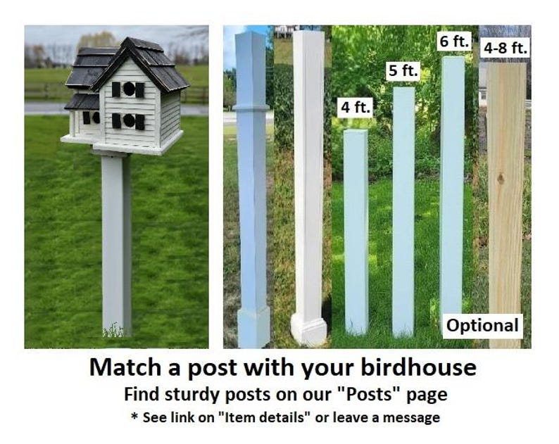 Purple Martin Amish Handmade Bird House With 6 Nesting Compartments image 5