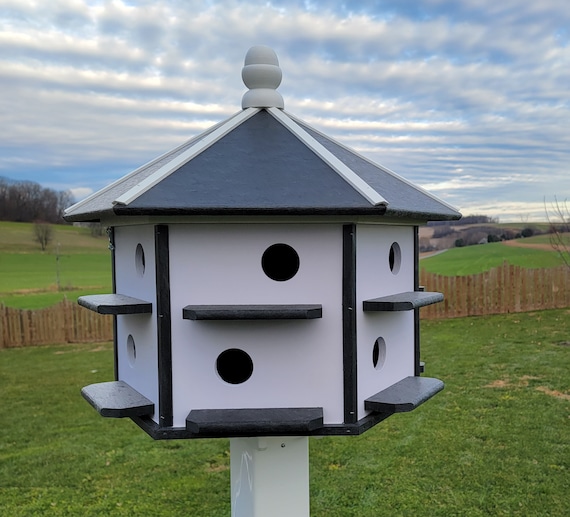 Purple Martin - Bird House - 12 Nesting Compartments - Amish