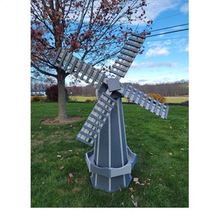 Amish Handmade Windmill Poly Weather-resistant in Multi Colors