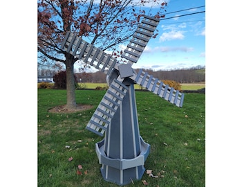 Amish Handmade Windmill Poly Weather-resistant in Multi Colors