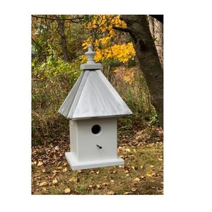 Amish Handmade Window Bird Feeder, In-house in Window 180 Degrees Clear  View Window Feeder Watch Birds From the Comfort of Home, Easy-fill 