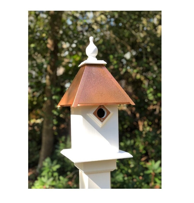 Classic Handmade Bird House, 1 Nesting Compartment, Metal Predator Guards, Choo - Picture 10 of 17