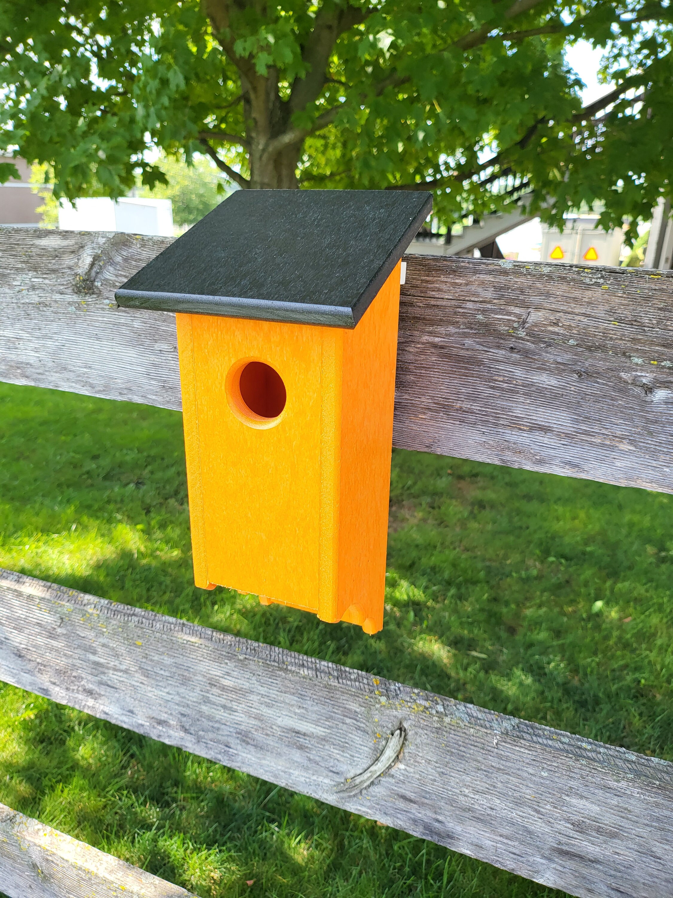 Bluebird Birdhouse Amish Handmade Bird House Multi Colors Poly Lumber Weather R - Picture 12 of 19