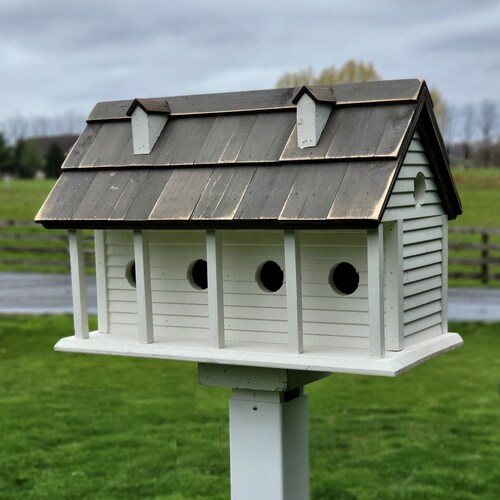 Bird House Purple Martin Birdhouse Garden Gifts Etsy