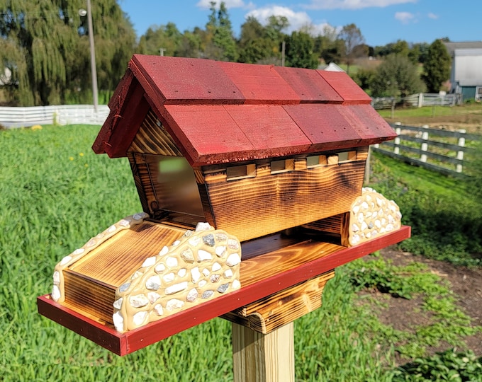 Covered Bridge Bird Feeder Etsy