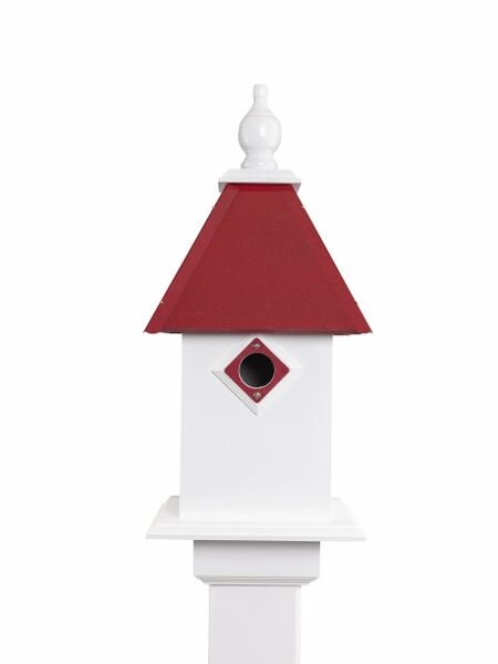 Classic Handmade Bird House, 1 Nesting Compartment, Metal Predator Guards, Choo - Picture 15 of 17