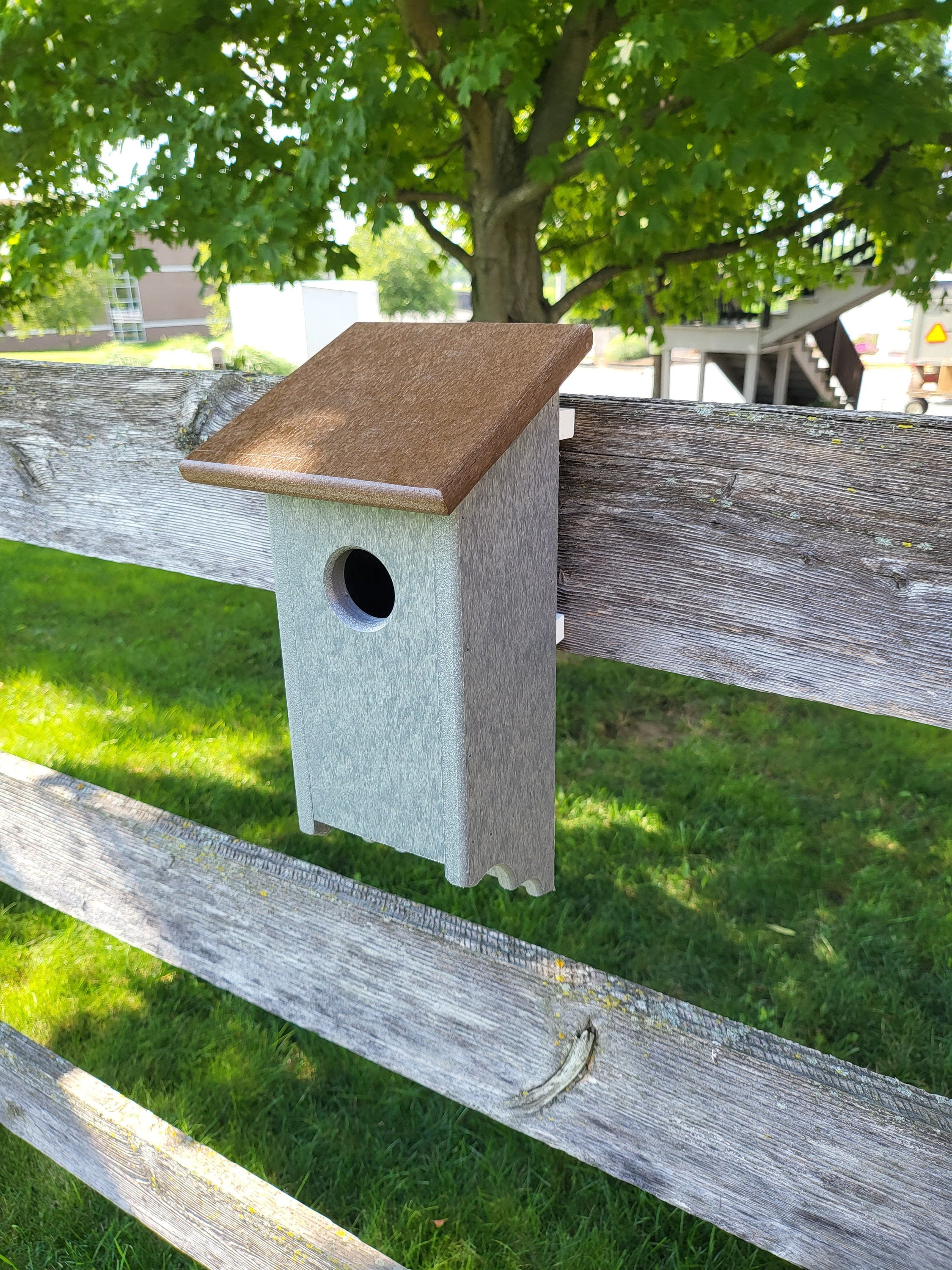 Bluebird Birdhouse Amish Handmade Bird House Multi Colors Poly Lumber Weather R - Picture 15 of 19