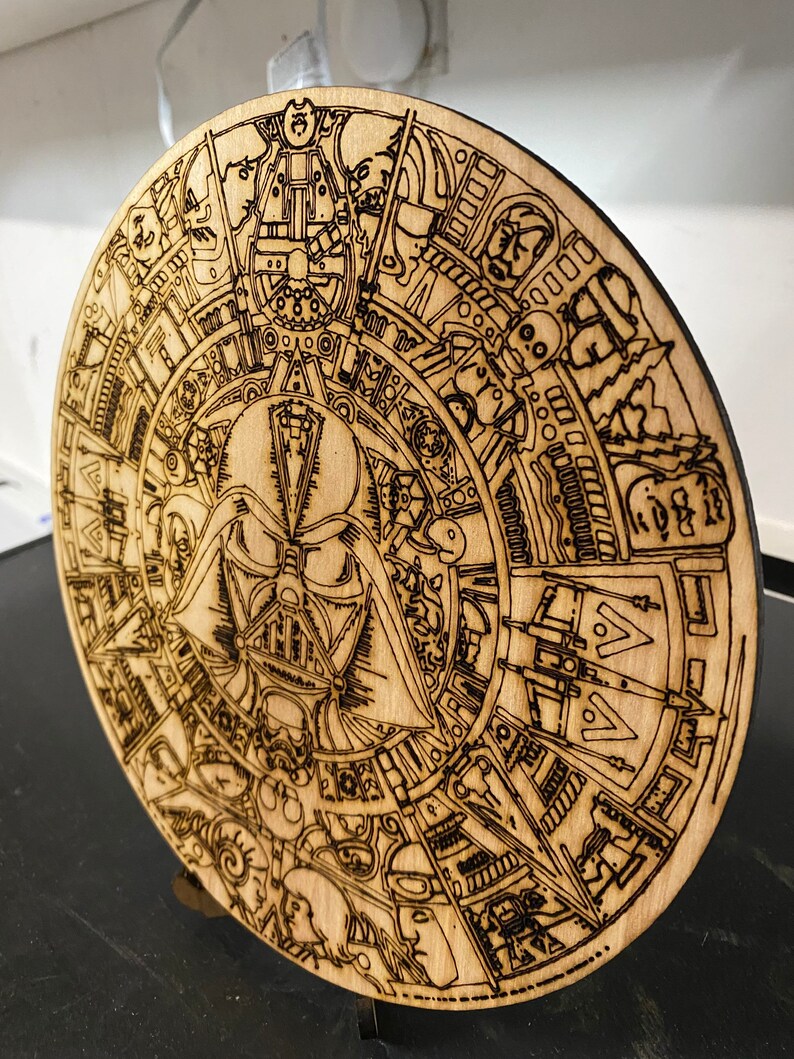Star Wars Aztec Calendar laser cut | Etsy