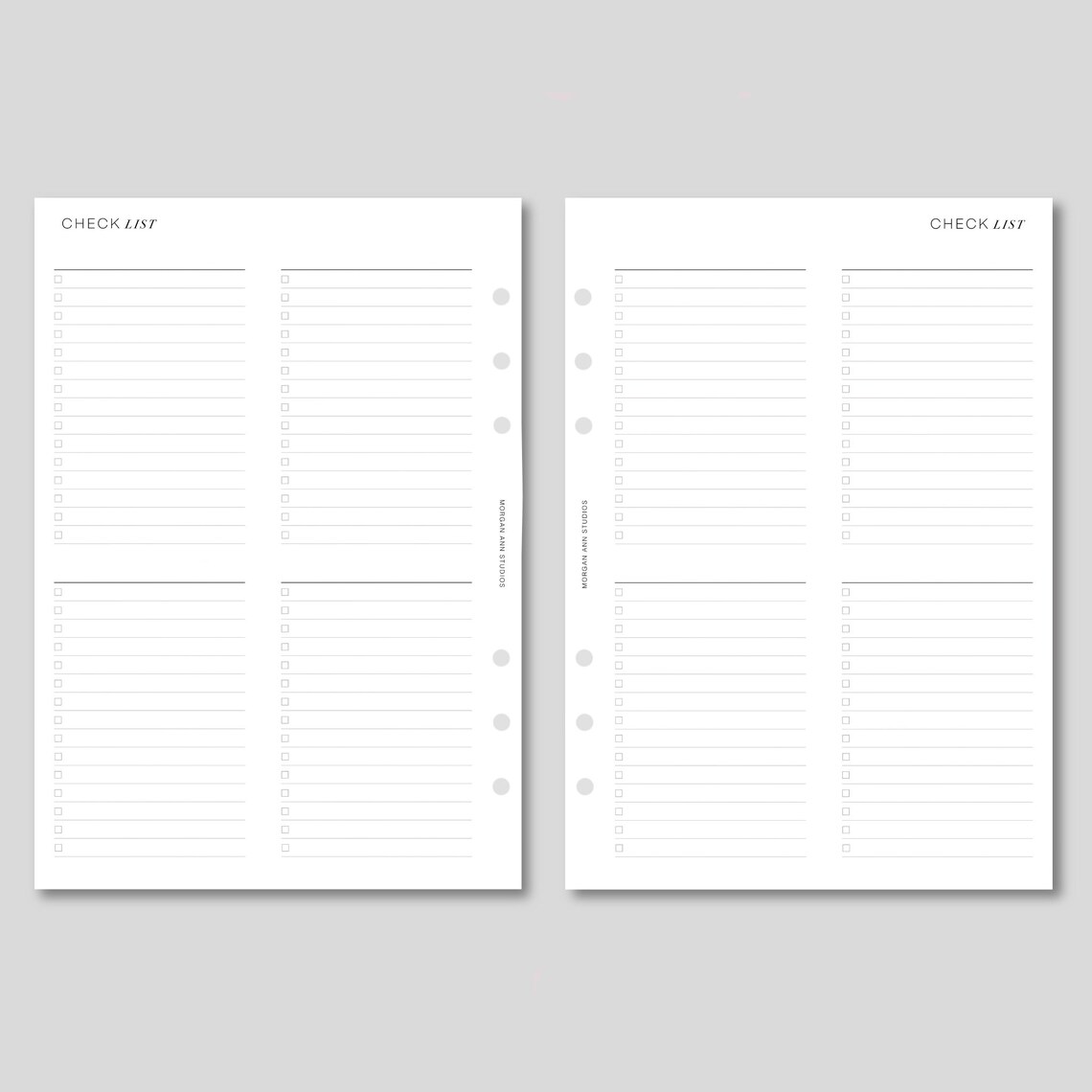 A5 Printable Checklist to Do List Daily Plan Minimalist - Etsy