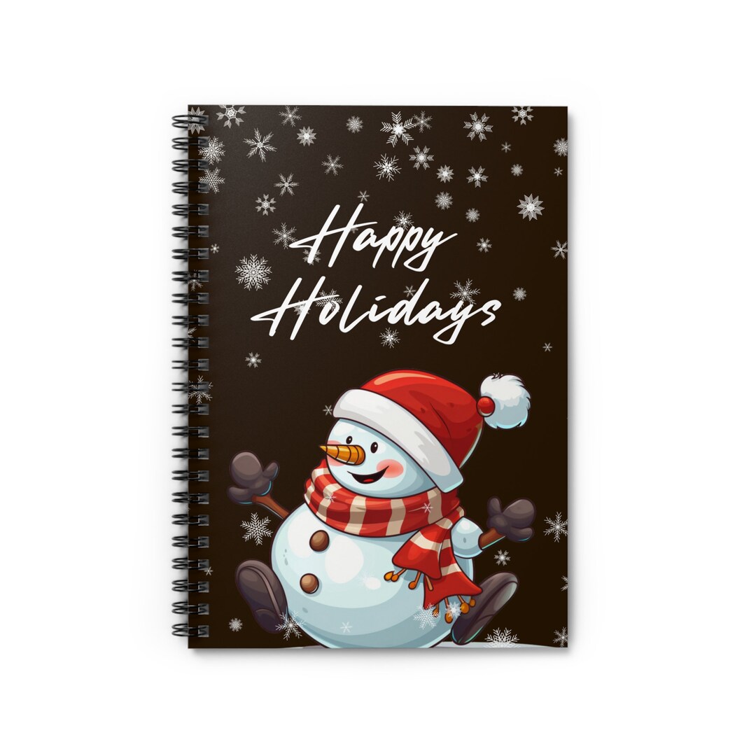 snowman-christmas-notebook-cute-christmas-gift-best-friend-etsy