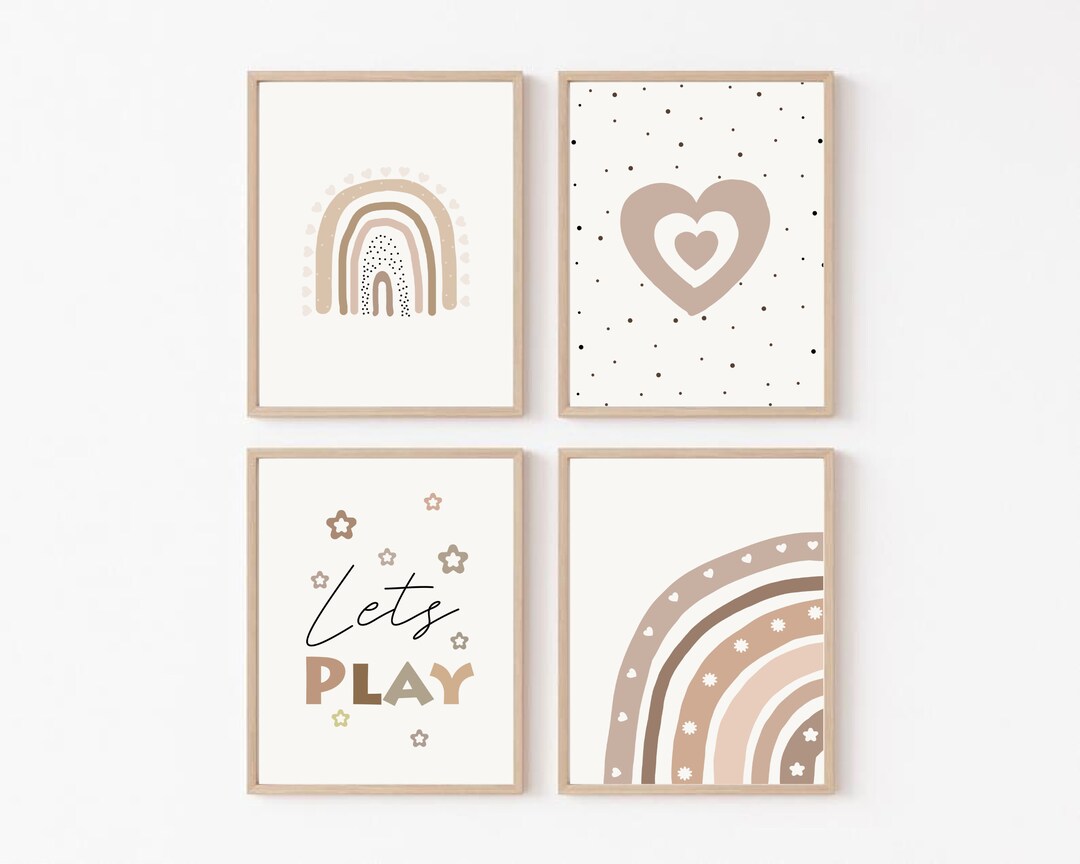 Rainbow Nursery Print, Rainbow Print, SUNSHINE, Kids Prints, Playroom ...