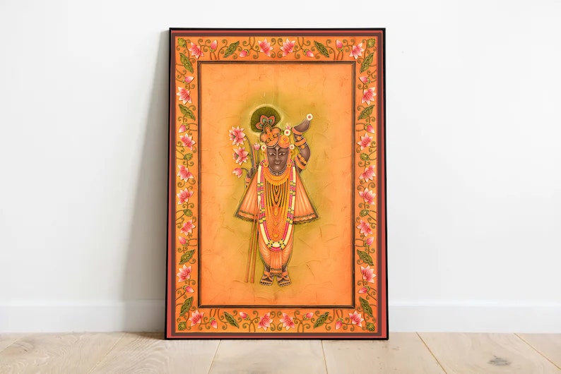 Indian Folk Art, Indian Vintage Art Set of 3, Indian Vintage Wall Art