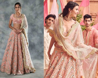 Designer Bollywood style Lehenga choli dupatta party wear wedding wear bridal lengha blouse indian dress lengaha choli custom stiched dress
