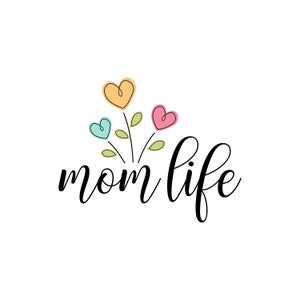 vie de maman, Téléchargement instantané, svg eps pdf shirt fichiers imprime Silhouette design numérique