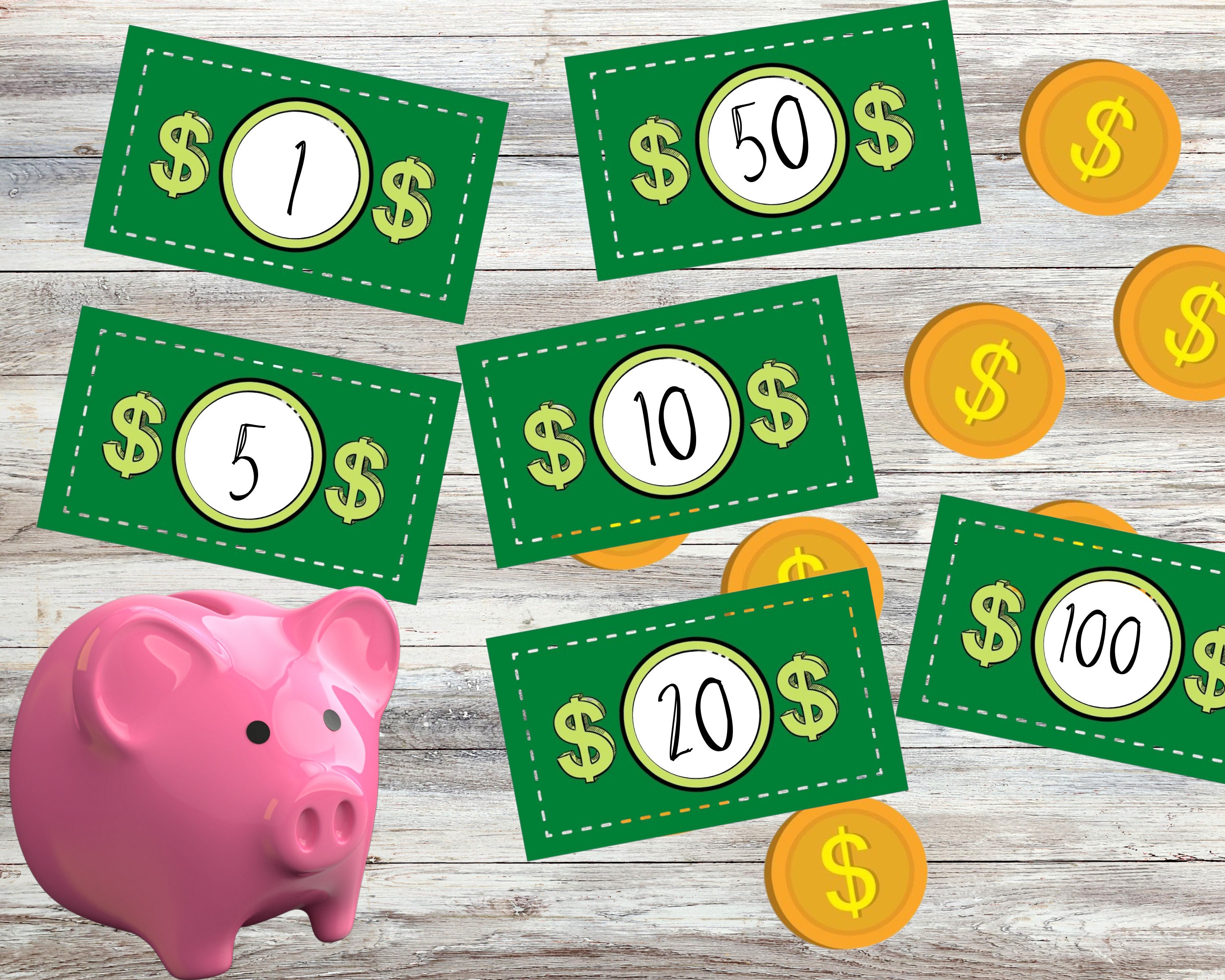 play money printable money kids play dramatic play etsy