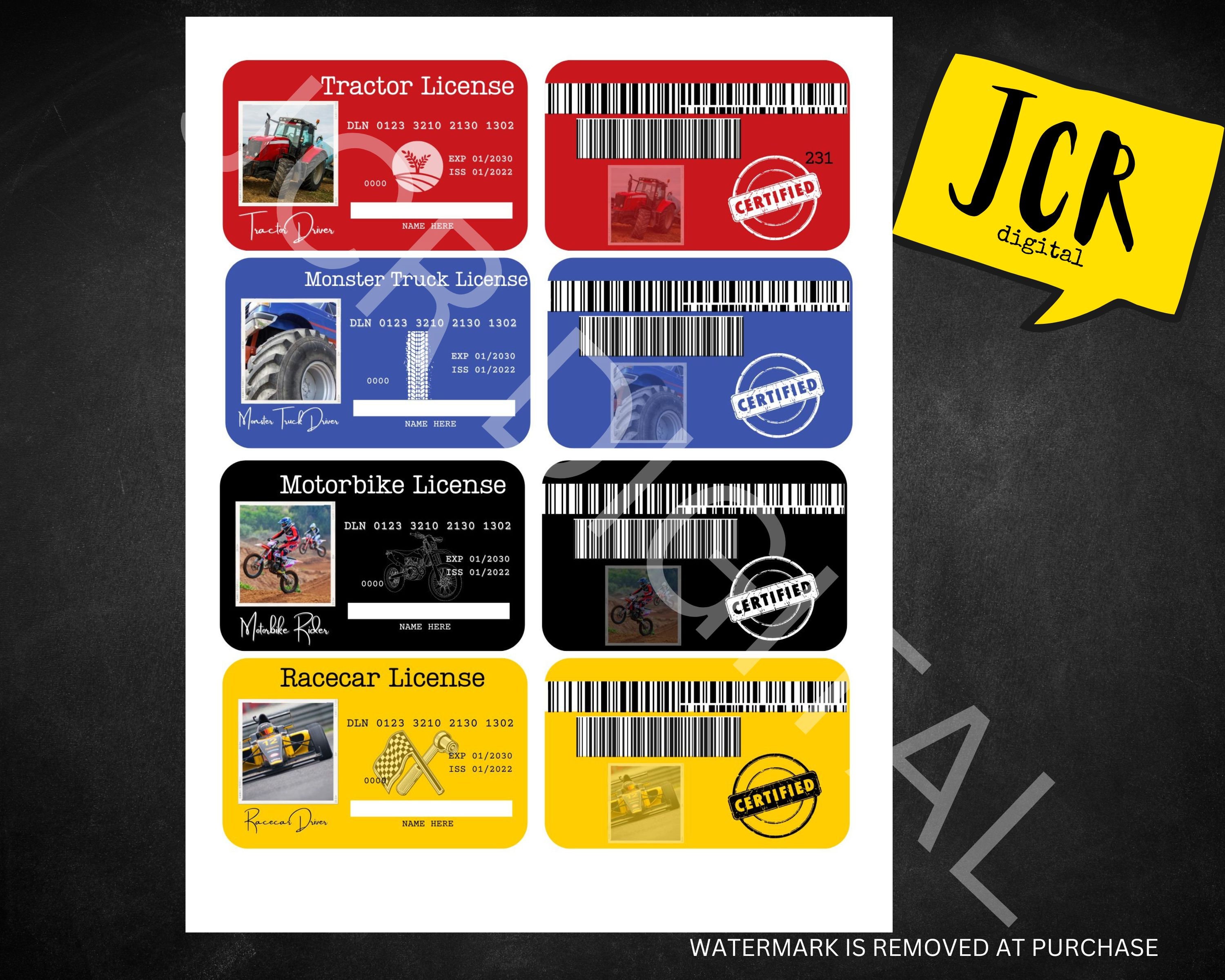 Drivers License Pretend Play Drivers License Pretend Play License ...