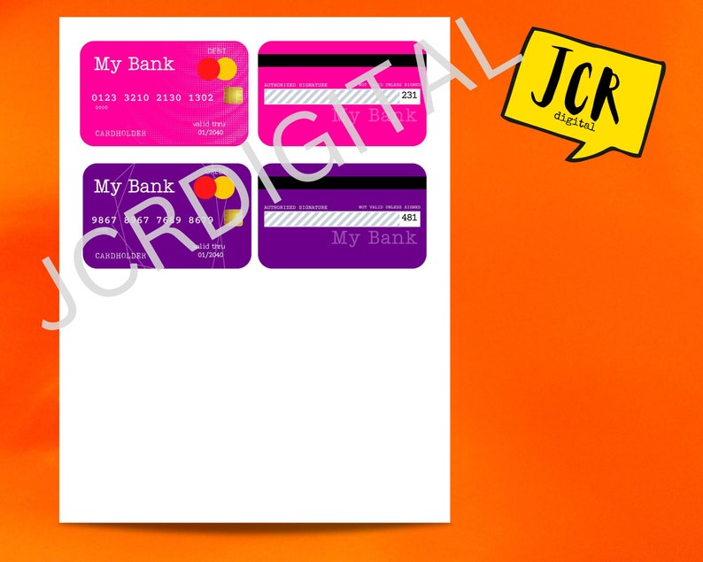 Pretend Play Bank Cards Printable - Il 794xN.4289434731 M5c7 