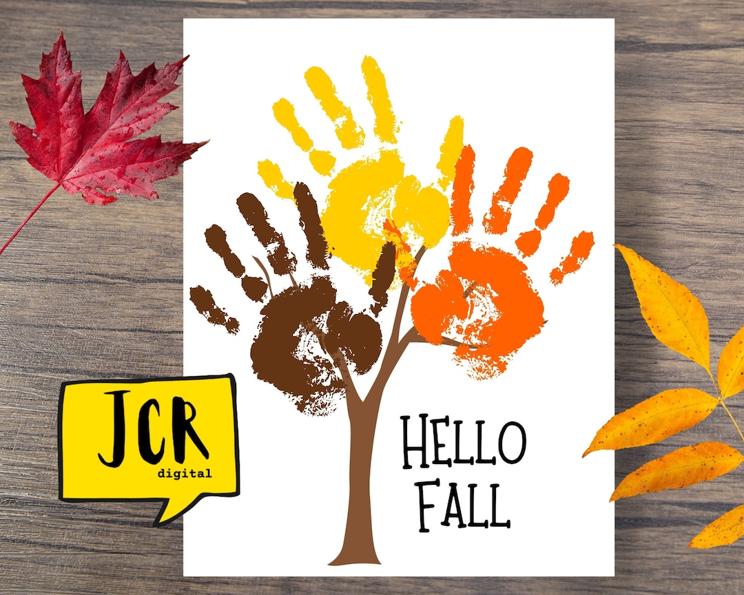 Fall Tree Handprint Fall Tree Crafts for Kids Handprint Art Handprint ...