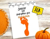 Footprint Craft- Handprint Keepsake- Fall Tree- Handprint Art - Fall Crafts - Thanksgiving Craft- Thanksgiving Printables -