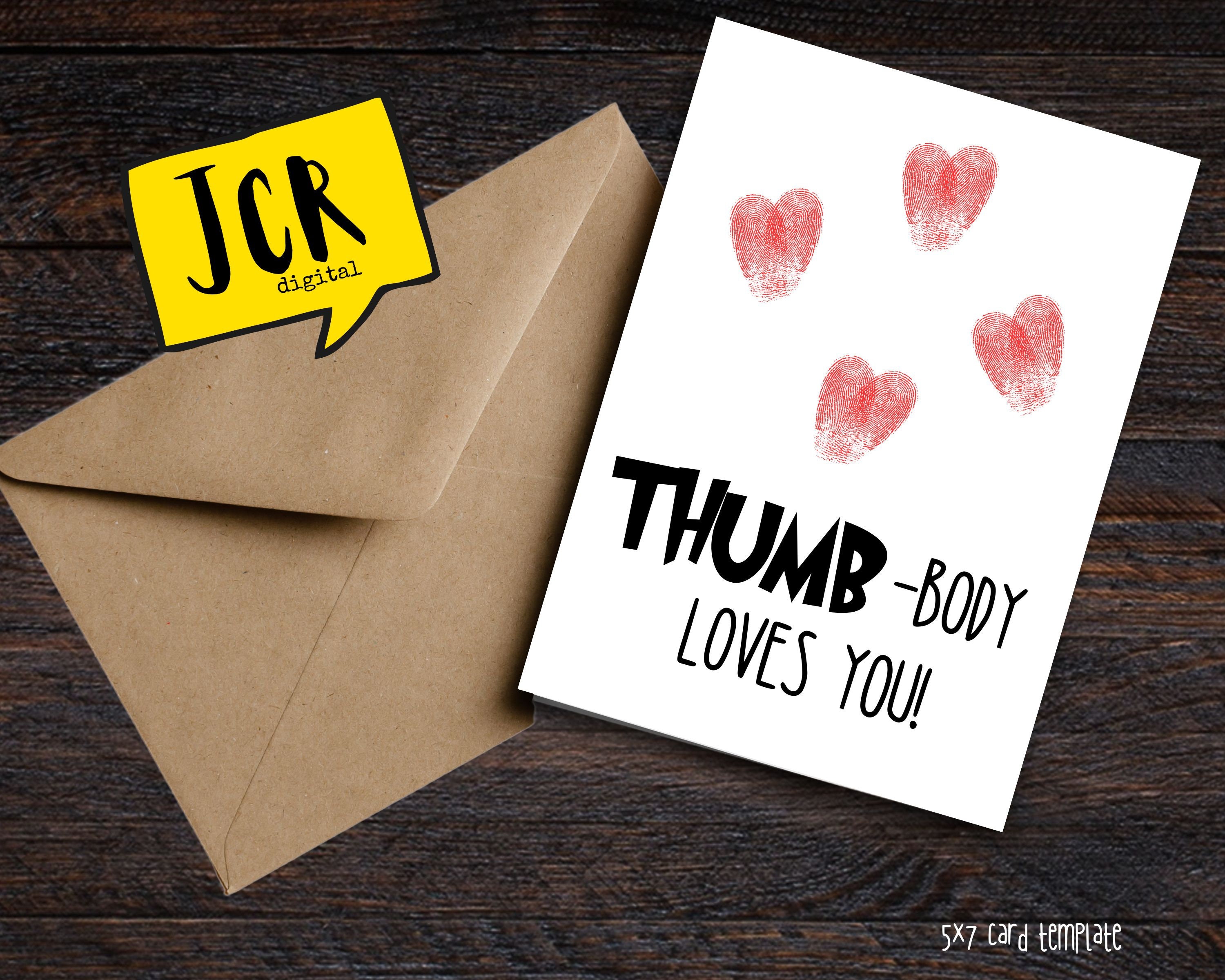 Thumbody Loves You - Etsy