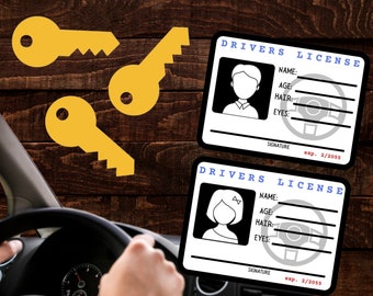 Drivers License Printable - Drivers License for Kids - Pretend Play License Printable -Printable Drivers LIcense- digital download