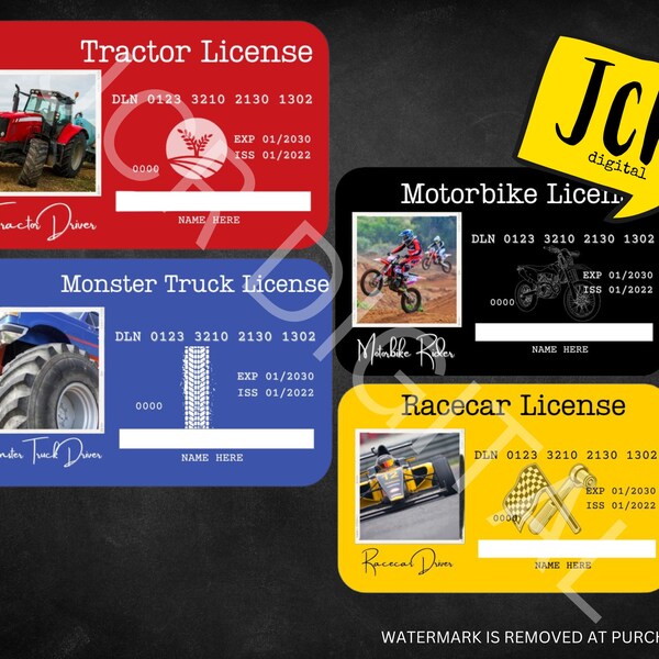 Pretend Printable Driver License - Etsy