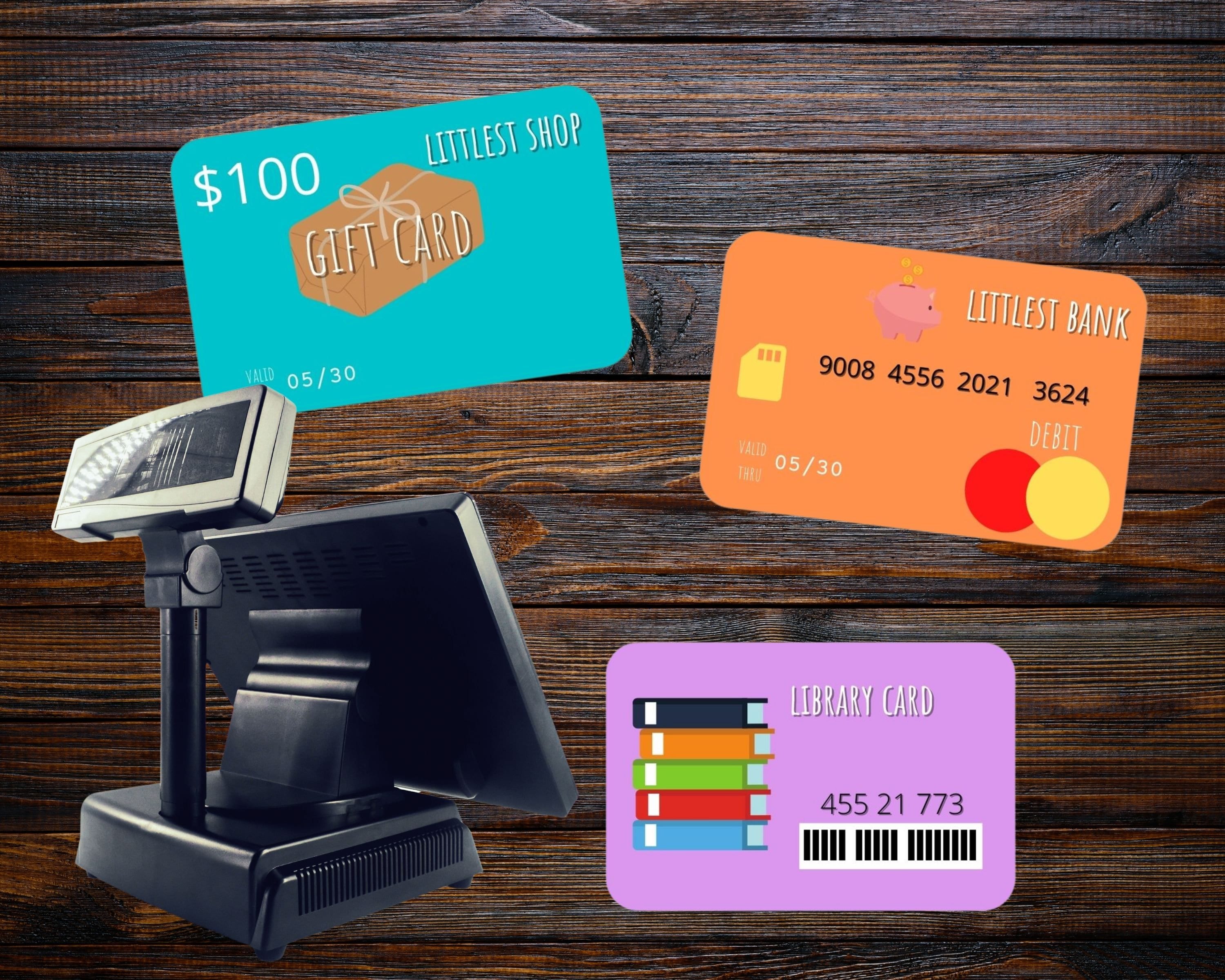 Pretend Play Bank Cards Play Money Pretend Play Gift Cards Pretend Play