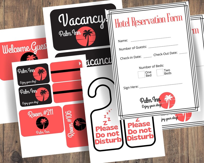 Hotel Pretend Play Pretend Play Printable Pretend Motel Etsy Hotel Pretend Play Pretend Play Printable Pretend Motel Etsy