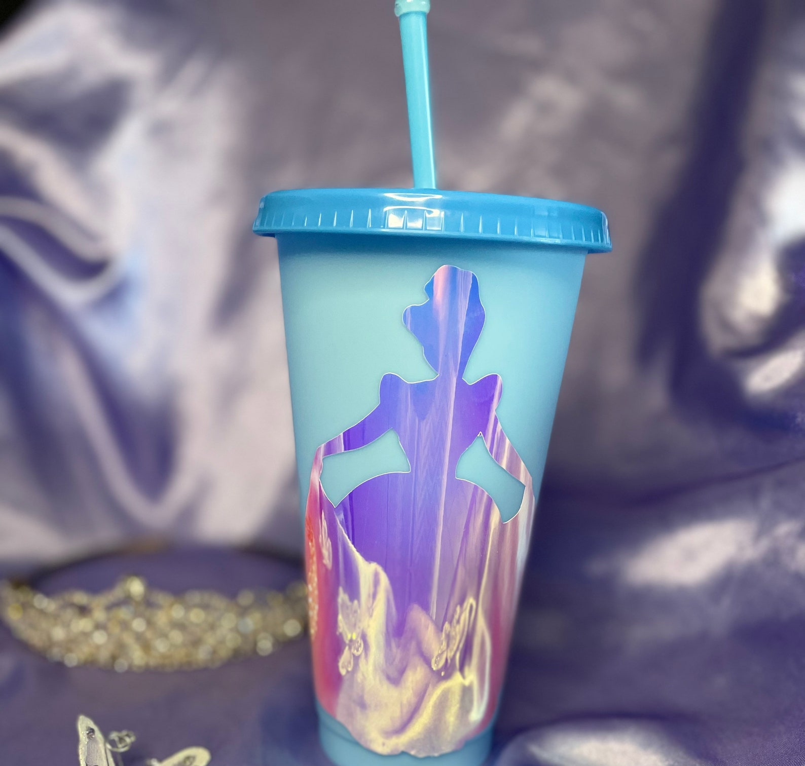 Disney Princess Color Changing Tumbler Etsy