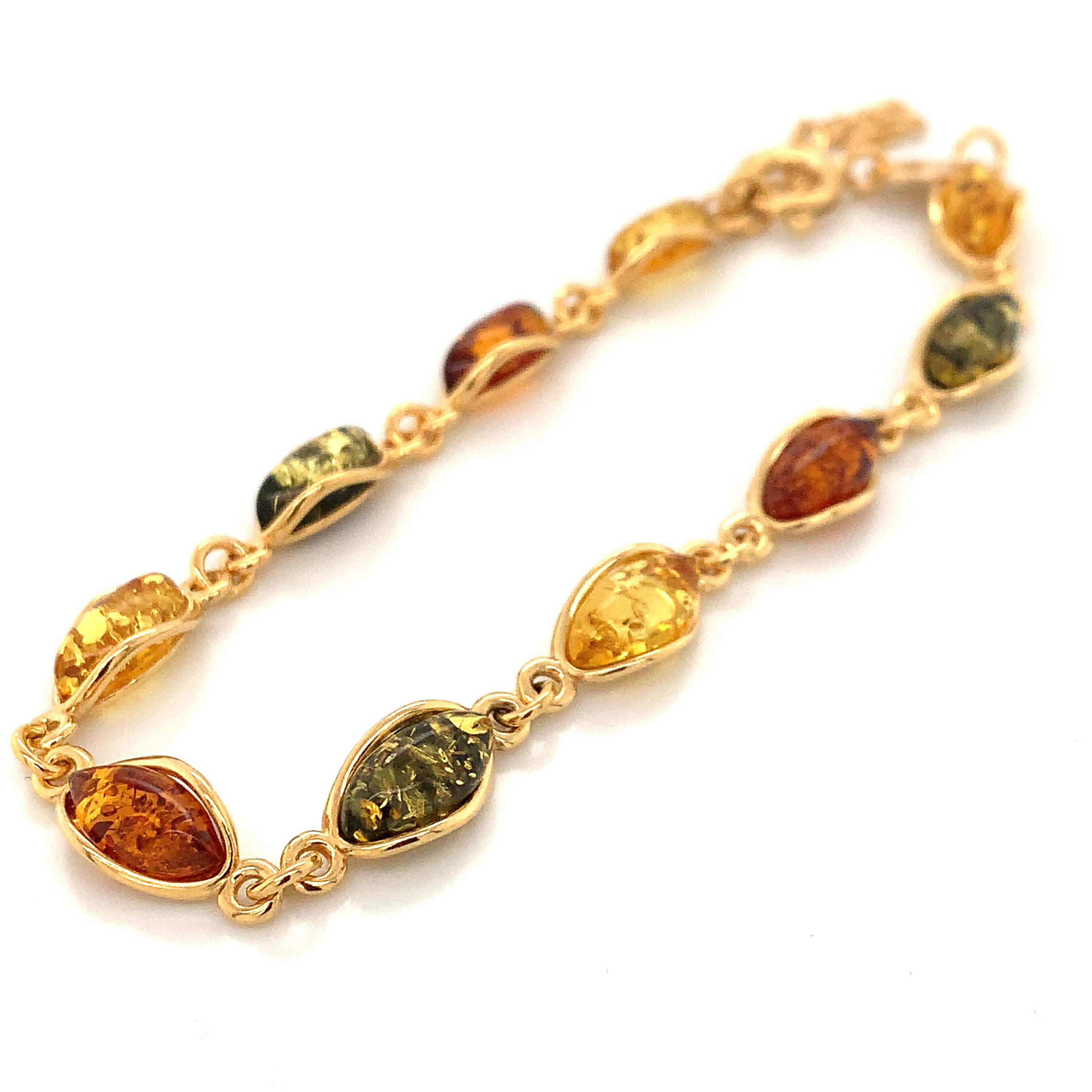 gold and amber bracelet