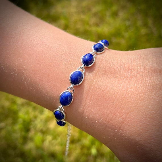 Lazuli Bracelet | Lapis | Sterling Silver – MAOR
