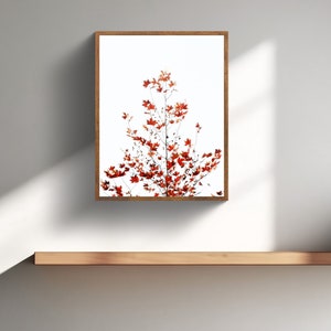 Minimalistische Herbst Baum Print, Herbst Wand Kunst digitaler Download, Natur inspiriert Wohnkultur, moderne botanische druckbare, neutrale ästhetische Plakat