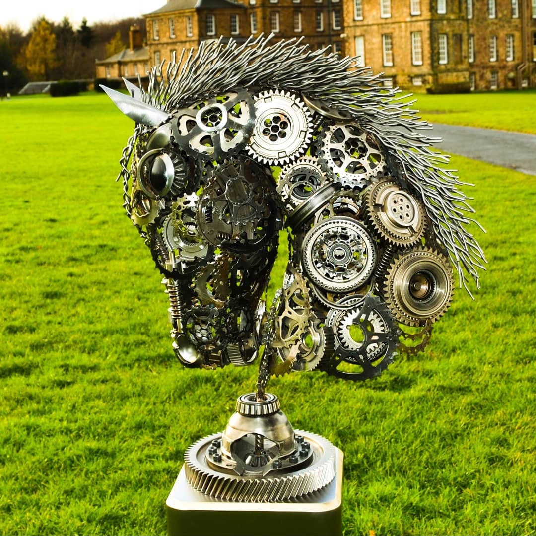 Horse Head Sculpture Art Etsy