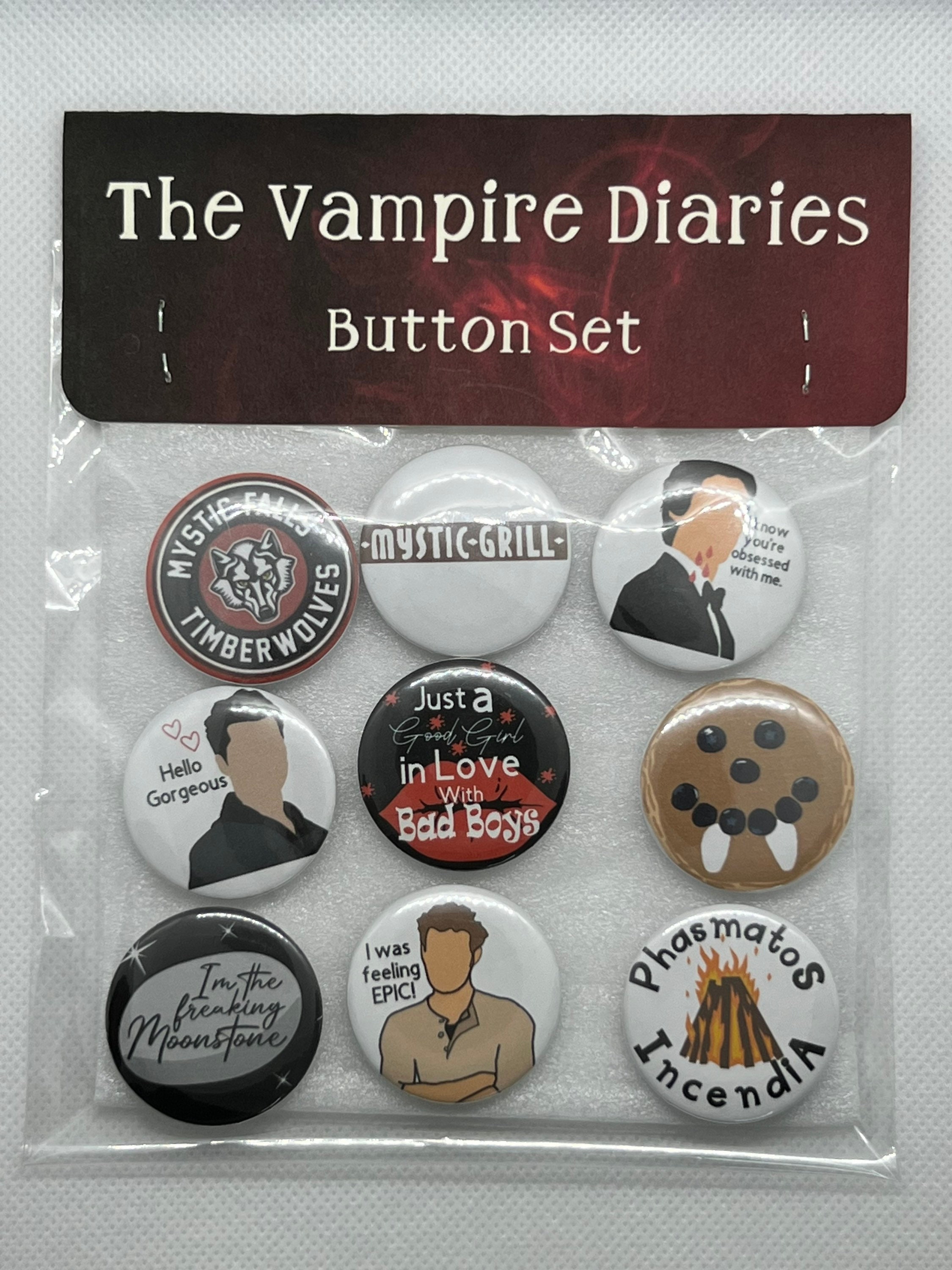Pin Buttons| the Vampire Diaries| the Originals| Buttons Sets| TV Show ...